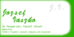 jozsef vaszko business card